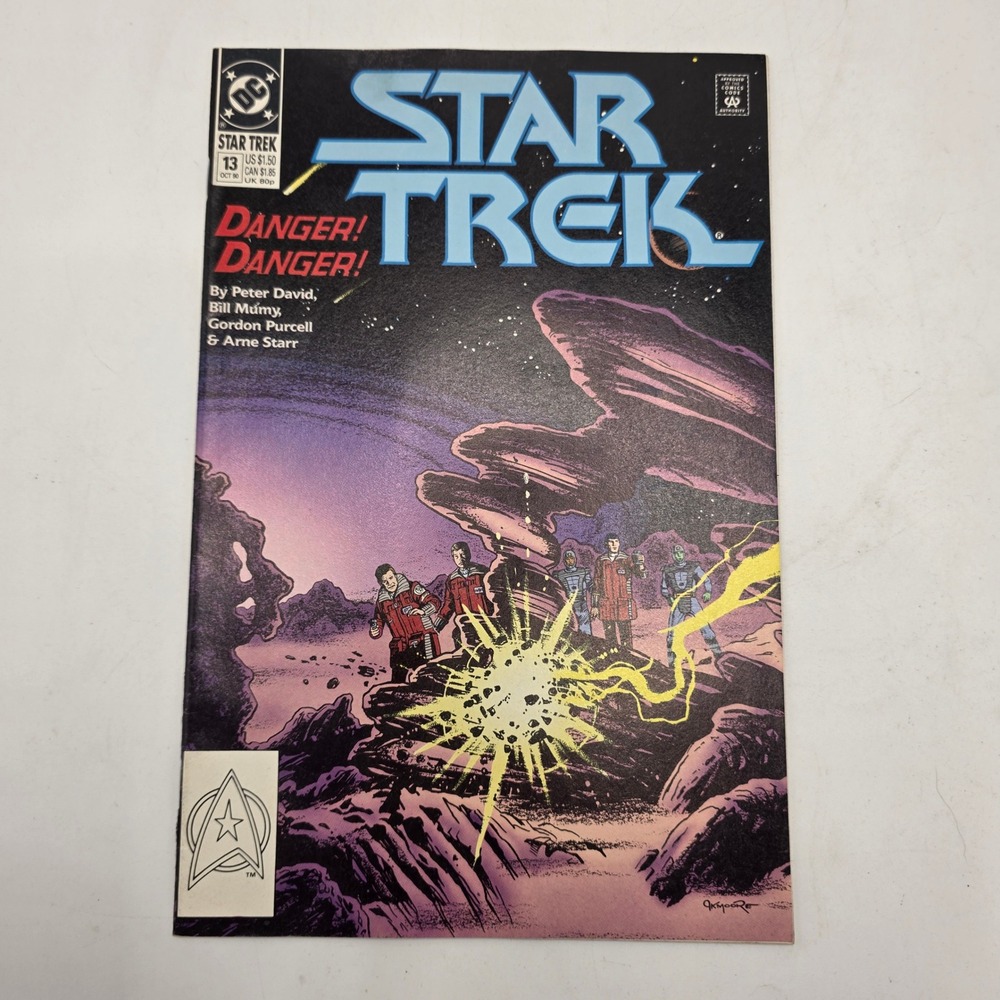 DC Comics Star Trek Comic Book Purple Danger Danger 1990 Sci-Fi Issue 13